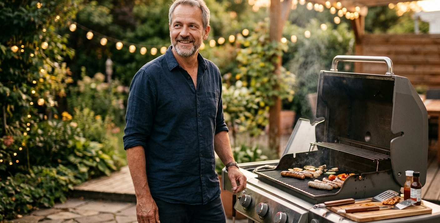 Gründer am Grill