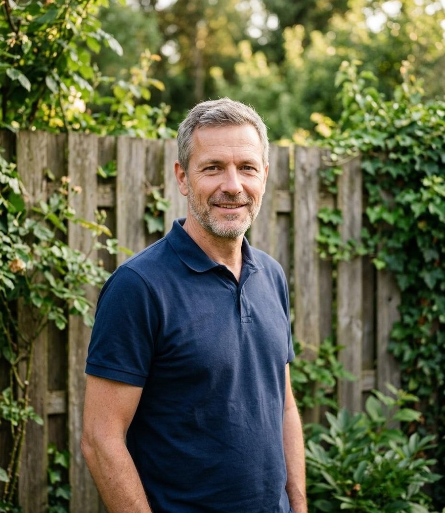 Gründer von GrillDirekt im Garten